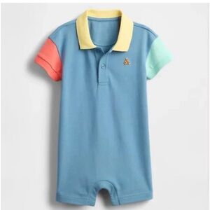 NWT* GAP Baby Pique Polo Shorty One-Piece